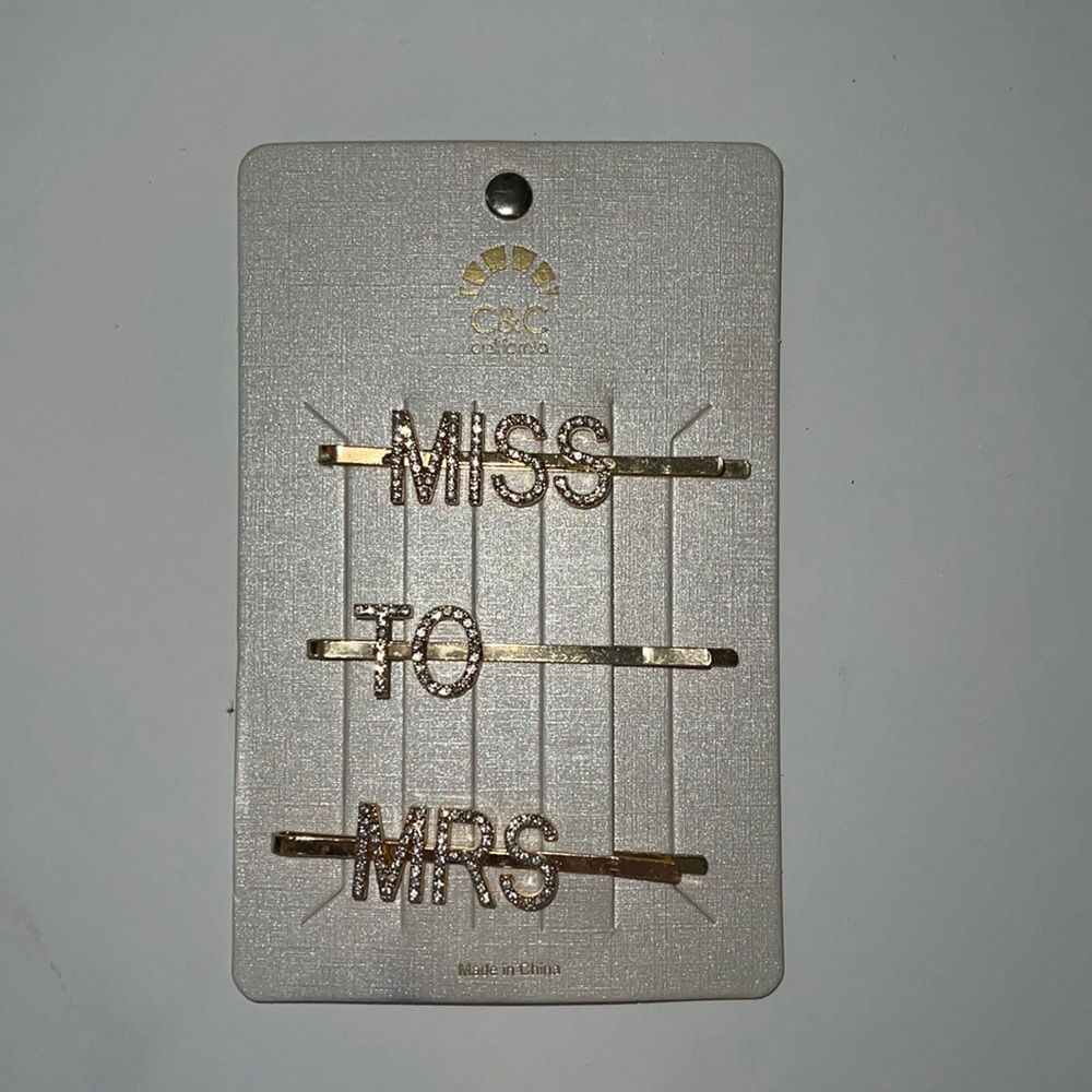 Miss to Mrs Bobby-pins